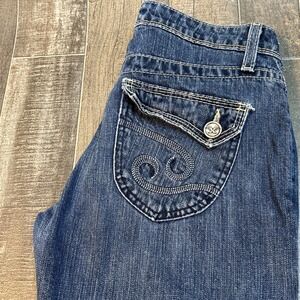 Houston 20X Low Rise Jeans‎ Women's Size 3x34 Blue Denim Bootcut Western Style